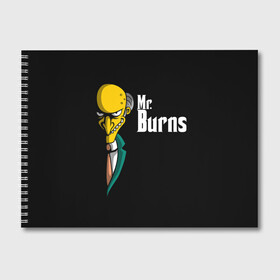 Альбом для рисования с принтом Mr Burns (Simpsons) в Тюмени, 100% бумага
 | матовая бумага, плотность 200 мг. | burns | mr | mr. burns | simpsons | мистер бернс | симпсоны