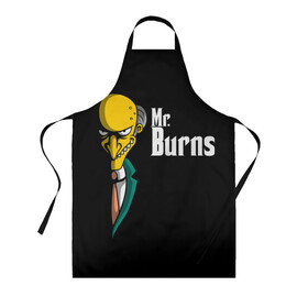 Фартук 3D с принтом Mr. Burns (Simpsons) в Тюмени, 100% полиэстер | общий размер — 65 х 85 см, ширина нагрудника — 26 см, горловина — 53 см, длина завязок — 54 см, общий обхват в поясе — 173 см. Принт на завязках и на горловине наносится с двух сторон, на основной части фартука — только с внешней стороны | burns | mr | mr. burns | simpsons | мистер бернс | симпсоны