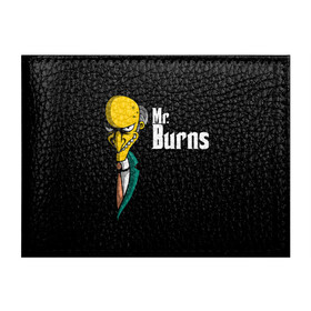 Обложка для студенческого билета с принтом Mr. Burns (Simpsons) в Тюмени, натуральная кожа | Размер: 11*8 см; Печать на всей внешней стороне | burns | mr | mr. burns | simpsons | мистер бернс | симпсоны