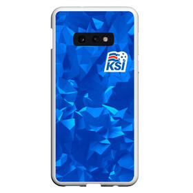 Чехол для Samsung S10E с принтом KSI ICELAND SPORT в Тюмени, Силикон | Область печати: задняя сторона чехла, без боковых панелей | Тематика изображения на принте: 2019 | fc | football | football club | iceland | ksi | sport | исландия | кси | сборная исландии | спорт | спортивные | униформа | фирменные цвета | фк | футбол | футбольный клуб