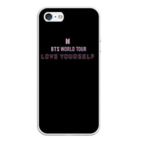 Чехол для iPhone 5/5S матовый с принтом BTS WORLD TOUR_color в Тюмени, Силикон | Область печати: задняя сторона чехла, без боковых панелей | bangtan boys | bts | бантаны | бтс