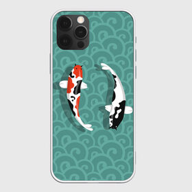 Чехол для iPhone 12 Pro Max с принтом Японские рыбки в Тюмени, Силикон |  | Тематика изображения на принте: карпы | кои | рыбы | япония