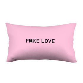 Подушка 3D антистресс с принтом FAKE LOVE_pink в Тюмени, наволочка — 100% полиэстер, наполнитель — вспененный полистирол | состоит из подушки и наволочки на молнии | Тематика изображения на принте: bangtan boys | bts | бантаны | бтс