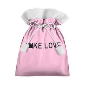 Подарочный 3D мешок с принтом FAKE LOVE_pink в Тюмени, 100% полиэстер | Размер: 29*39 см | bangtan boys | bts | бантаны | бтс