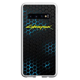 Чехол для Samsung Galaxy S10 с принтом CYBERPUNK 2077 (НА СПИНЕ) КИБЕРПАНК 2077 в Тюмени, Силикон | Область печати: задняя сторона чехла, без боковых панелей | 2019 | cd project red | cyberpunk 2077 | future | hack | night city | samurai | sci fi | андроиды | безумие | броня | будущее | город ночи | киберпанк 2077 | логотип | роботы | самураи | текстура | фантастика | цифры