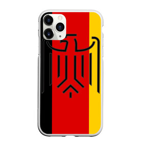 Чехол для iPhone 11 Pro Max матовый с принтом German eagle в Тюмени, Силикон |  | Тематика изображения на принте: герб | германский | немецкий | орел | флаг