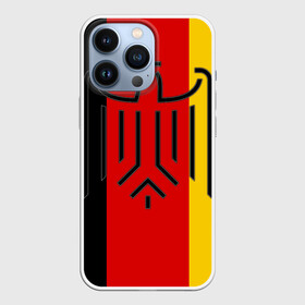 Чехол для iPhone 13 Pro с принтом German eagle в Тюмени,  |  | Тематика изображения на принте: герб | германский | немецкий | орел | флаг