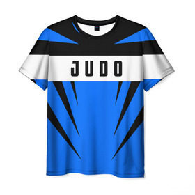Мужская футболка 3D с принтом Judo в Тюмени, 100% полиэфир | прямой крой, круглый вырез горловины, длина до линии бедер | judo | sport | дзюдо | дзюдоист | спорт