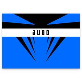 Поздравительная открытка с принтом Judo в Тюмени, 100% бумага | плотность бумаги 280 г/м2, матовая, на обратной стороне линовка и место для марки
 | judo | sport | дзюдо | дзюдоист | спорт