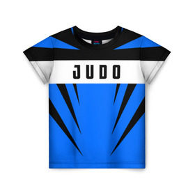 Детская футболка 3D с принтом Judo в Тюмени, 100% гипоаллергенный полиэфир | прямой крой, круглый вырез горловины, длина до линии бедер, чуть спущенное плечо, ткань немного тянется | judo | sport | дзюдо | дзюдоист | спорт