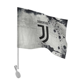 Флаг для автомобиля с принтом Juventus New в Тюмени, 100% полиэстер | Размер: 30*21 см | cr7 | juve | juventus | ronaldo | texture | брызги красок | герб италии | гранж | звезда | роналдо | текстура | флаг италии | ювентус