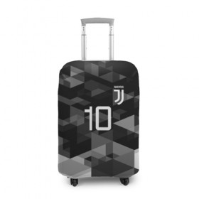 Чехол для чемодана 3D с принтом JUVE 10 DYBALA в Тюмени, 86% полиэфир, 14% спандекс | двустороннее нанесение принта, прорези для ручек и колес | fc | football | football club | juventus | sport | спорт | спортивные | униформа | фирменные цвета | фк | футбол | футбольный клуб | ювентус