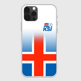 Чехол для iPhone 12 Pro с принтом KSI ICELAND SPORT в Тюмени, силикон | область печати: задняя сторона чехла, без боковых панелей | Тематика изображения на принте: 2019 | fc | football | football club | iceland | ksi | sport | исландия | кси | сборная исландии | спорт | спортивные | униформа | фирменные цвета | фк | футбол | футбольный клуб