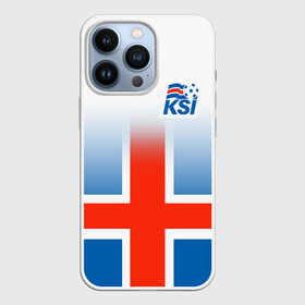 Чехол для iPhone 13 Pro с принтом KSI ICELAND SPORT в Тюмени,  |  | 2019 | fc | football | football club | iceland | ksi | sport | исландия | кси | сборная исландии | спорт | спортивные | униформа | фирменные цвета | фк | футбол | футбольный клуб