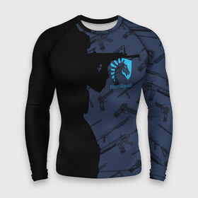 Мужской рашгард 3D с принтом TEAM LIQUID E SPORT CS GO в Тюмени,  |  | 2019 | blue | cs go | cybersport | esport | liquid | logo | pro league | team | team liquid | киберспорт | логотип | тим ликвид | фирменные цвета