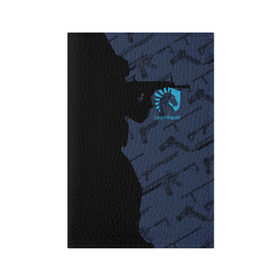 Обложка для паспорта матовая кожа с принтом TEAM LIQUID E-SPORT CS GO в Тюмени, натуральная матовая кожа | размер 19,3 х 13,7 см; прозрачные пластиковые крепления | Тематика изображения на принте: 2019 | blue | cs go | cybersport | esport | liquid | logo | pro league | team | team liquid | киберспорт | логотип | тим ликвид | фирменные цвета