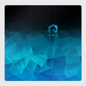 Магнитный плакат 3Х3 с принтом TEAM LIQUID E-SPORT в Тюмени, Полимерный материал с магнитным слоем | 9 деталей размером 9*9 см | 2019 | blue | cybersport | esport | liquid | logo | pro league | team | team liquid | киберспорт | логотип | тим ликвид | фирменные цвета