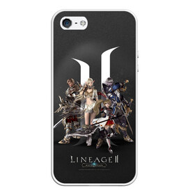 Чехол для iPhone 5/5S матовый с принтом LineAge 2 Revolution в Тюмени, Силикон | Область печати: задняя сторона чехла, без боковых панелей | l2 | la2 | lineage | lineage2 | ла2 | линейка