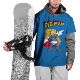 Накидка на куртку 3D с принтом Гомер Супергерой в Тюмени, 100% полиэстер |  | Тематика изображения на принте: 