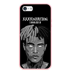 Чехол для iPhone 5/5S матовый с принтом Xxxtentation RIP в Тюмени, Силикон | Область печати: задняя сторона чехла, без боковых панелей | Тематика изображения на принте: at | i | look | me | p | r | r.i.p. | revenge | rip | x | xtentation | xxx | рэп