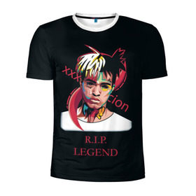 Мужская футболка 3D спортивная с принтом XXXTentacion / RIP Legend 2 в Тюмени, 100% полиэстер с улучшенными характеристиками | приталенный силуэт, круглая горловина, широкие плечи, сужается к линии бедра | Тематика изображения на принте: legend | r.i.p. | rap | rip | tentacion | xxxtentacion | джасей онфрой | икс | легенда | покойся с миром | рэп | тентаньсьен | тентасьён | тентасьон | экс