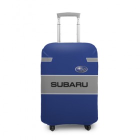 Чехол для чемодана 3D с принтом Subaru в Тюмени, 86% полиэфир, 14% спандекс | двустороннее нанесение принта, прорези для ручек и колес | subaru | марка | машины | субару
