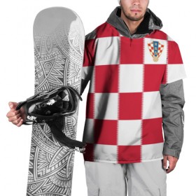 Накидка на куртку 3D с принтом Форма Хорватии в Тюмени, 100% полиэстер |  | football | sport | команды чм | сборная хорватии | сборные по футболу | сборные чм | футбол | хорватия | чемпионат мира