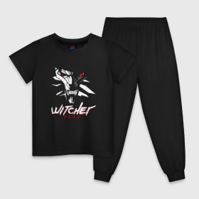 Детская пижама хлопок с принтом WITCHER 2077 (ВЕДЬМАК 2077) в Тюмени, 100% хлопок |  брюки и футболка прямого кроя, без карманов, на брюках мягкая резинка на поясе и по низу штанин
 | 2019 | cd project red | cyberpunk 2077 | future | hack | samurai | sci fi | the witcher | witcher 2077 | андроиды | безумие | будущее | ведьмак 2077 | киберпанк 2077 | логотип | роботы | самураи | фантастика | цифры
