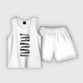 Детская пижама с шортами хлопок с принтом Формула 1 в Тюмени,  |  | f1 | formula 1 | формула 1