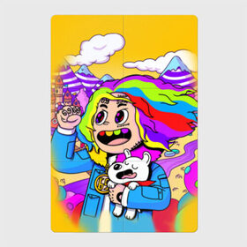 Магнитный плакат 2Х3 с принтом 69 rainbow в Тюмени, Полимерный материал с магнитным слоем | 6 деталей размером 9*9 см | 6ix9ine | sixnine