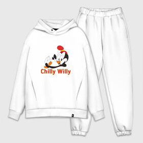 Мужской костюм хлопок OVERSIZE с принтом Chilly Willy в Тюмени,  |  | chilly | chilly willy | арт | животные | милые | мультфильмы | пингвины | чилли вилли