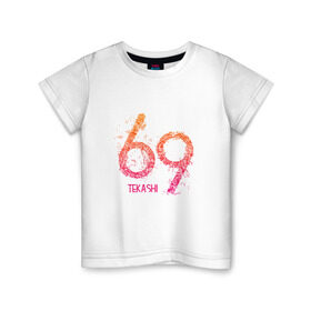 Детская футболка хлопок с принтом Tekashi69 в Тюмени, 100% хлопок | круглый вырез горловины, полуприлегающий силуэт, длина до линии бедер | Тематика изображения на принте: 6ix9ine | sixnine | tekashi
