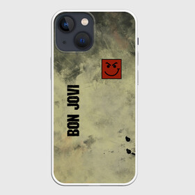 Чехол для iPhone 13 mini с принтом Bon Jovi в Тюмени,  |  | bon jovi | альбом | арена | бон | бон джови | глэм | группа | джови | джон | метал | музыка | надпись | песни | поп | попрок | рок | рокер | смайл | солист | софт | стена | хард | хеви | хевиметал