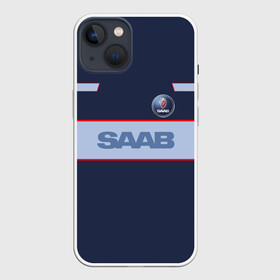 Чехол для iPhone 13 с принтом Saab в Тюмени,  |  | 9 3 epower | 9 x | 98 | ab | air | automobile | biohybrid | biopower | phoenix | saab | sport | авто | автомобиль | знак | лого | машина | сааб | саб | седан | символ | спорт | тачка | хэтчбек | эмблема