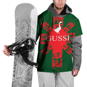 Накидка на куртку 3D с принтом GUSSI Union Jack в Тюмени, 100% полиэстер |  | Тематика изображения на принте: gucci | gussi ga ga ga | gussi gang | бренд | британия | великобритания | птица | юнион джек