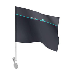 Флаг для автомобиля с принтом Detroit RK800 в Тюмени, 100% полиэстер | Размер: 30*21 см | 2038 | connor | dbh | detroit | gamer | kara | андроид | девиант | детройт | кара | квест | коннор | маркус