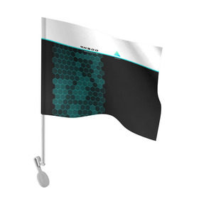 Флаг для автомобиля с принтом Detroit RK900 в Тюмени, 100% полиэстер | Размер: 30*21 см | 2038 | connor | dbh | detroit | gamer | kara | андроид | девиант | детройт | кара | квест | коннор | маркус