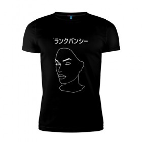Мужская футболка премиум с принтом MIRRORS Sad Japanese Aesthetic в Тюмени, 92% хлопок, 8% лайкра | приталенный силуэт, круглый вырез ворота, длина до линии бедра, короткий рукав | Тематика изображения на принте: 