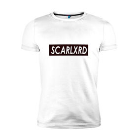 Мужская футболка премиум с принтом scarlxrd_black в Тюмени, 92% хлопок, 8% лайкра | приталенный силуэт, круглый вырез ворота, длина до линии бедра, короткий рукав | scarlxrd | мариус