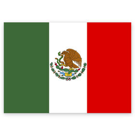 Поздравительная открытка с принтом Мексика Чемпионат Мира в Тюмени, 100% бумага | плотность бумаги 280 г/м2, матовая, на обратной стороне линовка и место для марки
 | mexico | бразилия | мексика | сборная мексики | футбол | чемпионат мира