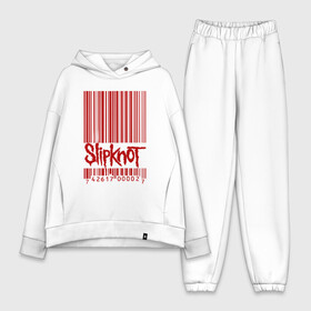 Женский костюм хлопок Oversize с принтом SlipKnot штрих код в Тюмени,  |  | 1999 | got | slipknot. mad | группа | код | логотип | надпись | слипкнот | штрих | штрихкод | эмблема