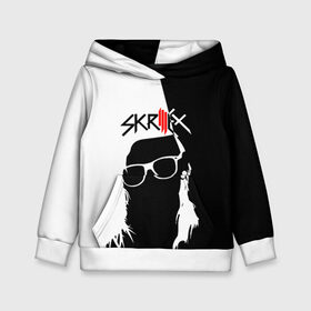 Детская толстовка 3D с принтом Skrillex в Тюмени, 100% полиэстер | двухслойный капюшон со шнурком для регулировки, мягкие манжеты на рукавах и по низу толстовки, спереди карман-кенгуру с мягким внутренним слоем | Тематика изображения на принте: john | moore | skrilex | skrillex | sonny | twipz | бростеп | джон | диджей | композитор | музыкант | мур | продюсер | скрайлекс | скрайллекс | скрилекс | скриллекс | сонни | хаус | электро