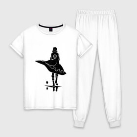 Женская пижама хлопок с принтом Дырокоп Симон в Тюмени, 100% хлопок | брюки и футболка прямого кроя, без карманов, на брюках мягкая резинка на поясе и по низу штанин | gurren lagann | аниме | гуррен лаганн | симон