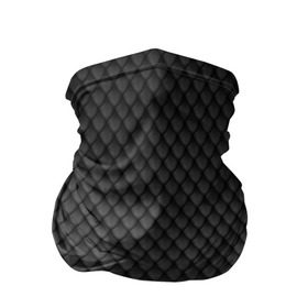 Бандана-труба 3D с принтом Чешуя дракона в Тюмени, 100% полиэстер, ткань с особыми свойствами — Activecool | плотность 150‒180 г/м2; хорошо тянется, но сохраняет форму | змеиная кожа | змея | черный