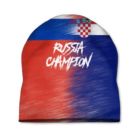Шапка 3D с принтом Россия Хорватия в Тюмени, 100% полиэстер | универсальный размер, печать по всей поверхности изделия | cup | fifa | russia | world | фифа | чемпионат мира
