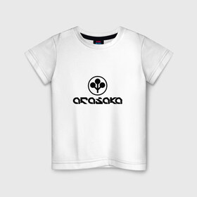 Детская футболка хлопок с принтом ARASAKA   CYBERPUNK 2077 в Тюмени, 100% хлопок | круглый вырез горловины, полуприлегающий силуэт, длина до линии бедер | 