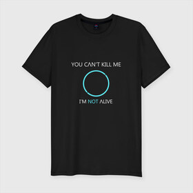 Мужская футболка премиум с принтом Detroit Become Human в Тюмени, 92% хлопок, 8% лайкра | приталенный силуэт, круглый вырез ворота, длина до линии бедра, короткий рукав | android | dbh | detroit | detroit become human | deviant | game | gamer | андроид | девиант | детройт | игра