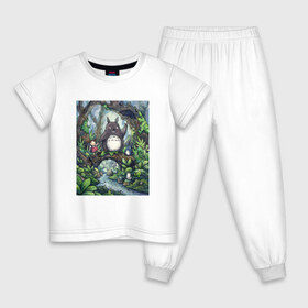 Детская пижама хлопок с принтом Мой сосед То?торо в Тюмени, 100% хлопок |  брюки и футболка прямого кроя, без карманов, на брюках мягкая резинка на поясе и по низу штанин
 | totoro | хаяо миядзаки