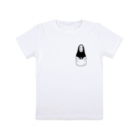 Детская футболка хлопок с принтом Унесённые призраками в Тюмени, 100% хлопок | круглый вырез горловины, полуприлегающий силуэт, длина до линии бедер | spirited away | миядзаки | хаяо