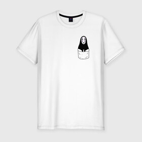 Мужская футболка премиум с принтом Унесённые призраками в Тюмени, 92% хлопок, 8% лайкра | приталенный силуэт, круглый вырез ворота, длина до линии бедра, короткий рукав | spirited away | миядзаки | хаяо